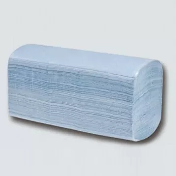 Tuala tangan z-lipat biru